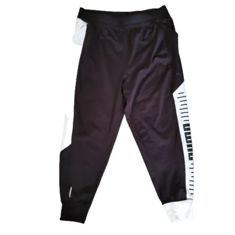 PUMA Women's Black & White Logo Printed dryCELL Running & Training Joggers XL - Picture 10 of 14